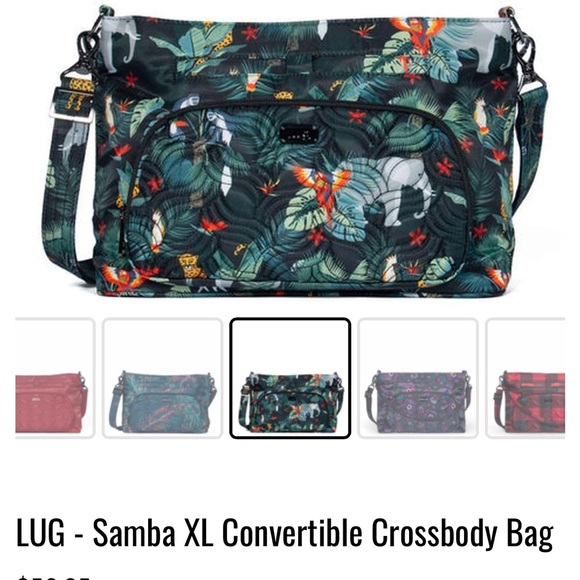 lug Bags Crossbody Purse Lug Samba Rfid Protected Jungle Pattern